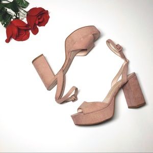 CL “Theresa”Chunky Heel Strappy Platform Heels